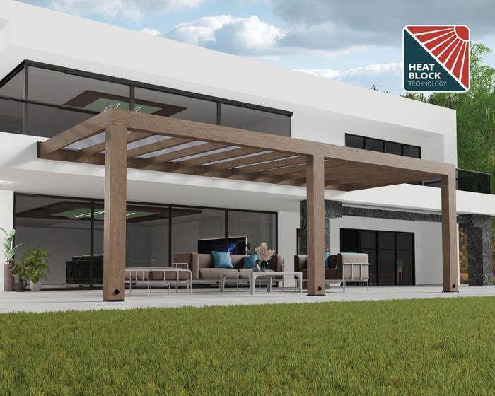 Terrasstak Helsinki Cederträ 730 x 300 cm Canopia by Palram